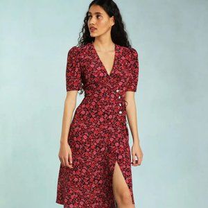 Rouje Gabin Dress (Red Rose Tree, Size 40) NEVER WORN